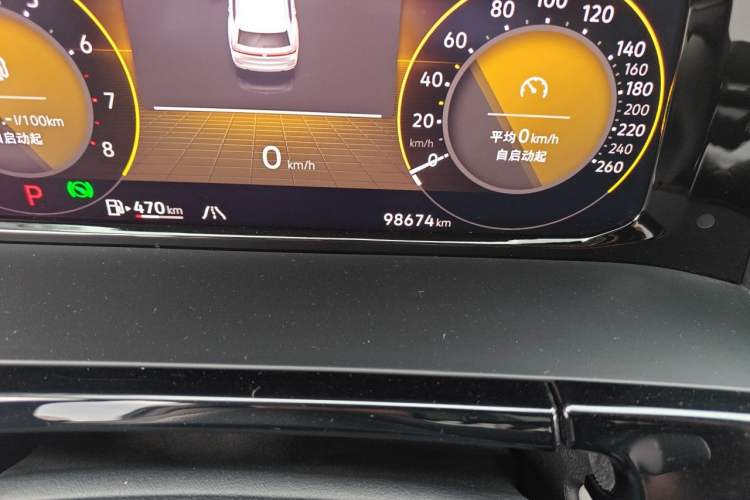 Used Volkswagen Teramont 2023 380TSI Four-Wheel Drive Prestige Luxury Edition Odometer Close Up