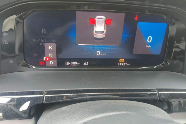Used Volkswagen Teramont 2023 380TSI Four-Wheel Drive Prestige Flagship Edition Odometer Close Up