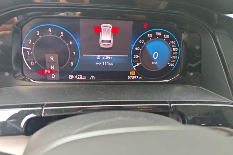 Used Volkswagen Teramont 2023 530 V6 Four-Wheel Drive Prestige Luxury Edition Odometer Close Up