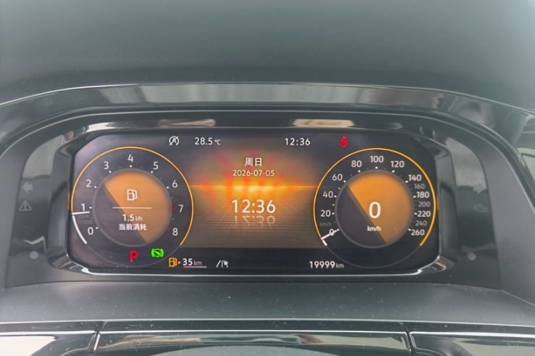 Used Volkswagen Teramont 2023 Facelift 380TSI Four-Wheel Drive Prestige Luxury Edition Odometer Close Up