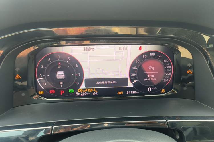 Used Volkswagen Teramont 2024 380TSI Four-Wheel Drive Prestige Flagship Edition Instrument Cluster