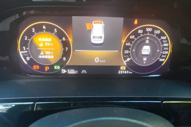 Used Volkswagen Teramont 2024 380TSI Four-Wheel Drive Prestige Luxury Edition Odometer Close Up