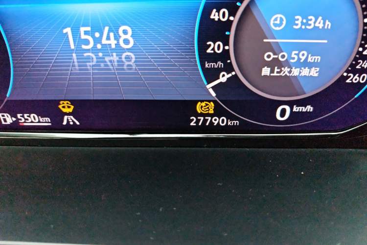 Used Volkswagen Teramont 2024 380TSI All-Wheel Drive Longyao Edition Odometer Close Up