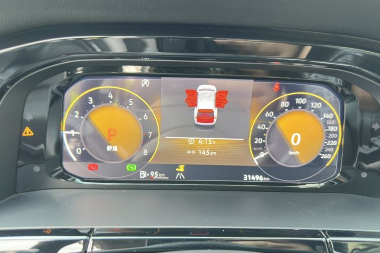 Used Volkswagen Teramont 2024 380TSI All-Wheel Drive Longyao Edition Odometer Close Up