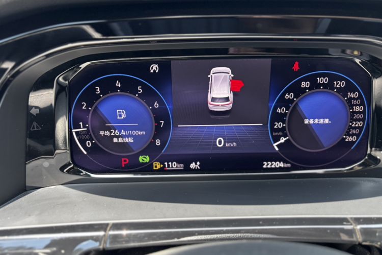 Used Volkswagen Teramont 2024 380TSI All-Wheel Drive Longyao Edition Odometer Close Up