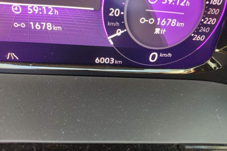 Used Volkswagen Teramont 2024 380TSI Four-Wheel Drive Prestige Luxury Edition Odometer Close Up