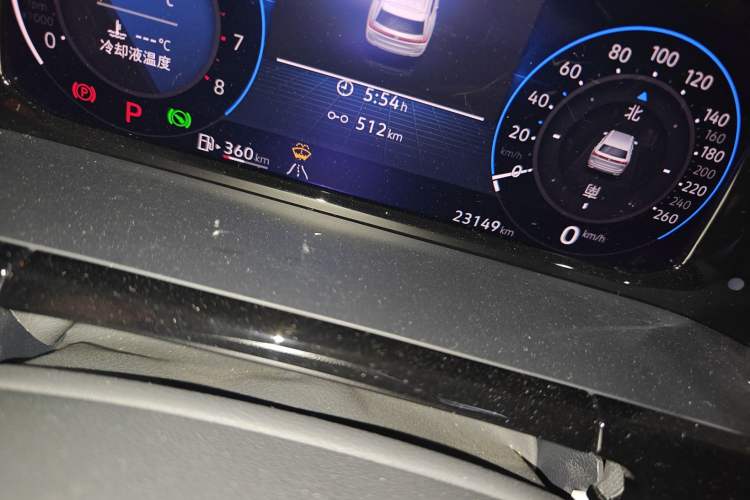 Used Volkswagen Teramont 2024 380TSI All-Wheel Drive Longyao Edition Odometer Close Up