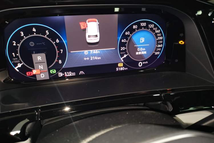 Used Volkswagen Teramont 2024 380TSI Four-Wheel Drive Longxiang Edition Odometer Close Up