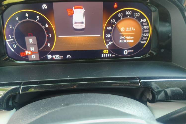 Used Volkswagen Teramont 2024 380TSI Four-Wheel Drive Prestige Luxury Edition Odometer Close Up