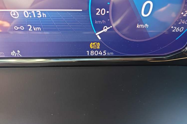Used Volkswagen Teramont 2024 380TSI All-Wheel Drive Longyao Edition Odometer Close Up