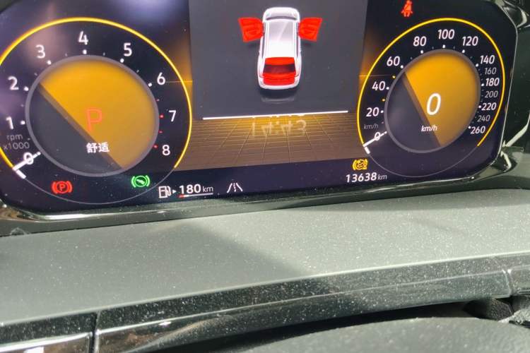 Used Volkswagen Teramont 2024 380TSI Four-Wheel Drive Prestige Luxury Edition Odometer Close Up