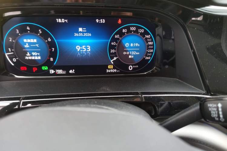 Used Volkswagen Teramont 2024 380TSI Four-Wheel Drive Prestige Flagship Edition Odometer Close Up