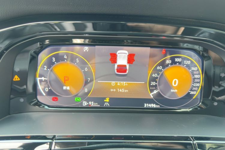Used Volkswagen Teramont 2024 380TSI Four-Wheel Drive Prestige Luxury Edition Odometer Close Up