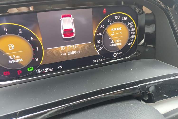 Used Volkswagen Teramont 2024 380TSI Four-Wheel Drive Prestige Luxury Edition Odometer Close Up