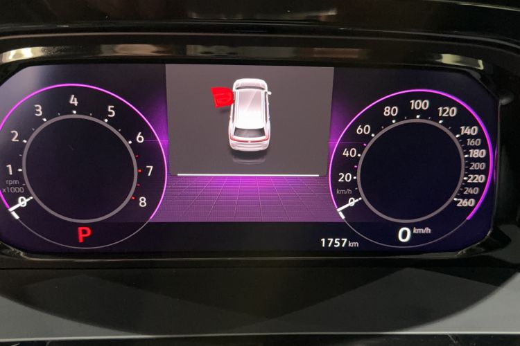 Used Volkswagen Teramont 2024 380TSI Four-Wheel Drive Longxiang Edition Odometer Close Up