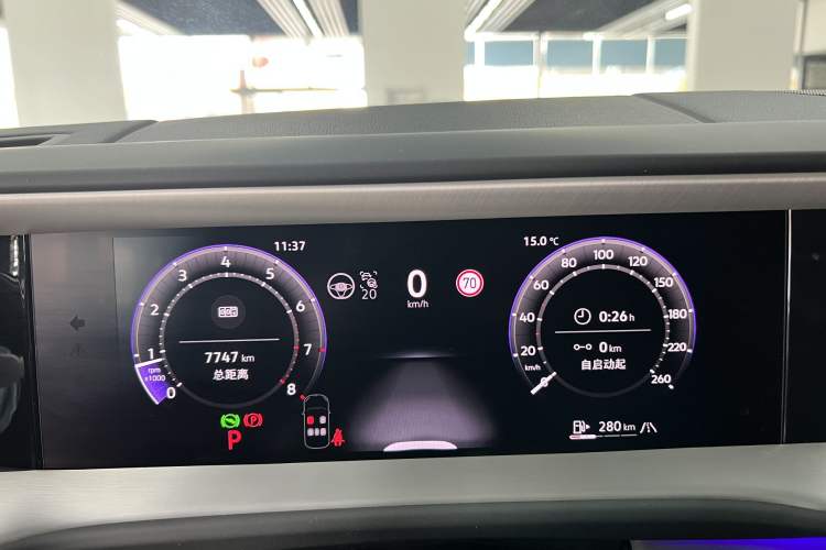Used Volkswagen Teramont 2026 Model, Tiguan Pro 450TSI Four-Wheel Drive Summit Edition Odometer Close Up