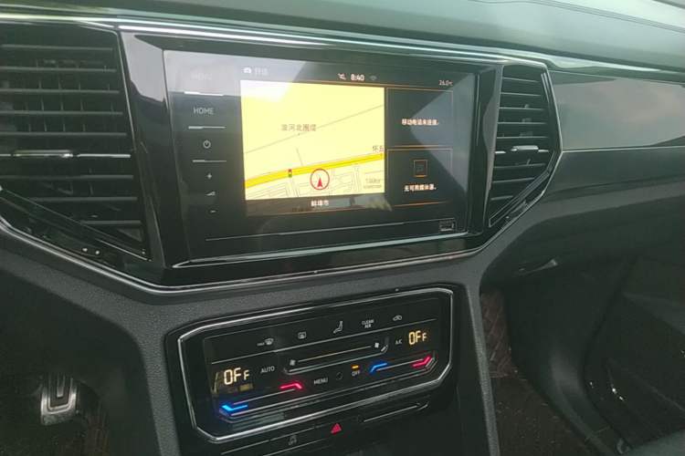 Used Volkswagen Teramont X 2019 380TSI Four-Wheel Drive Luxury Edition Audio And AC Panel