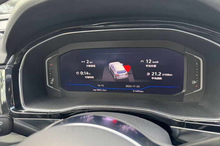 Used Volkswagen Teramont X 2019 380TSI Four-Wheel Drive Prestige Luxury Edition Odometer Close Up