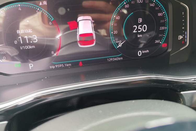 Used Volkswagen Teramont X 2019 330TSI Two-Wheel-Drive Prestige Luxury Edition Odometer Close Up