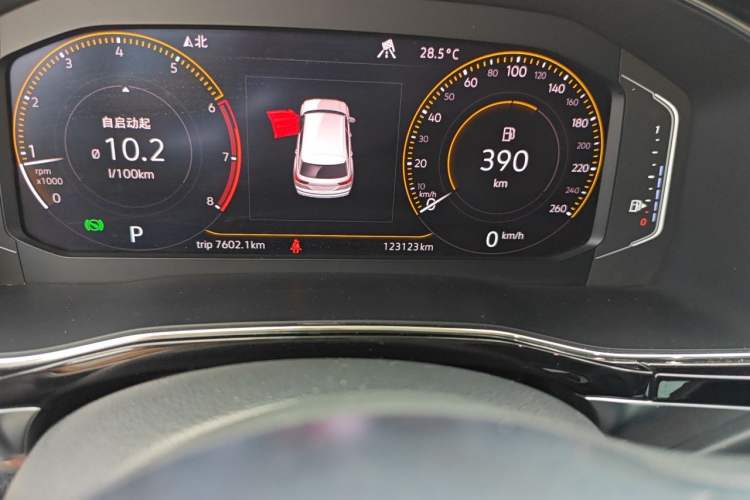 Used Volkswagen Teramont X 2019 380TSI Four-Wheel Drive Luxury Edition Odometer Close Up