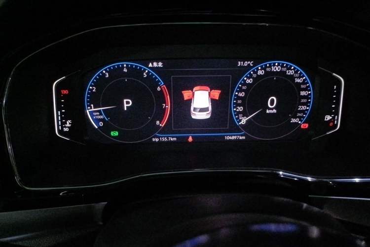 Used Volkswagen Teramont X 2019 330TSI Two-Wheel-Drive Prestige Luxury Edition Odometer Close Up