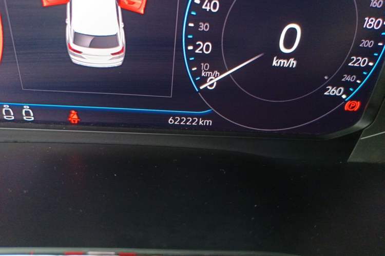 Used Volkswagen Teramont X 2019 380TSI Four-Wheel Drive Prestige Luxury Edition Odometer Close Up