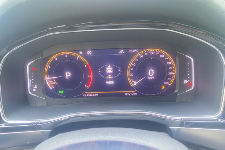 Used Volkswagen Teramont X 2019 380TSI Four-Wheel Drive Luxury Edition Odometer Close Up