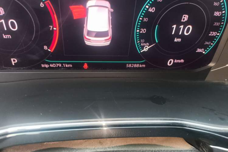 Used Volkswagen Teramont X 2019 380TSI Four-Wheel Drive Prestige Luxury Edition Odometer Close Up