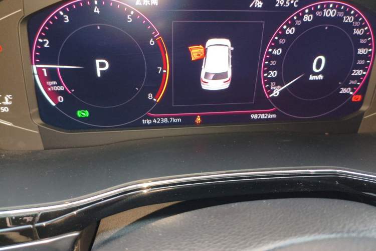 Used Volkswagen Teramont X 2019 380TSI Four-Wheel Drive Prestige Luxury Edition Odometer Close Up
