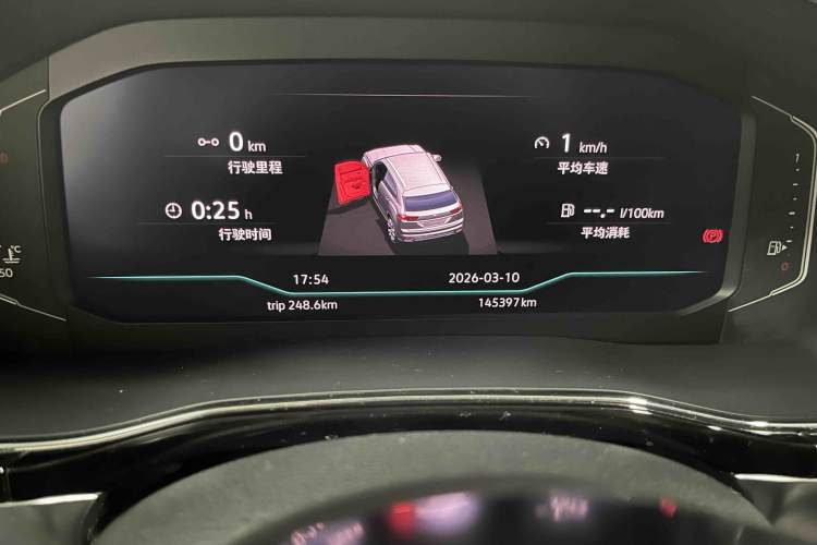 Used Volkswagen Teramont X 2019 530 V6 Four-Wheel Drive Prestige Flagship Edition Odometer Close Up
