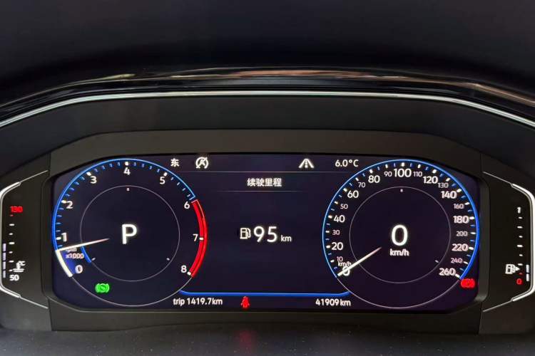 Used Volkswagen Teramont X 2019 380TSI Four-Wheel Drive Prestige Luxury Edition Odometer Close Up