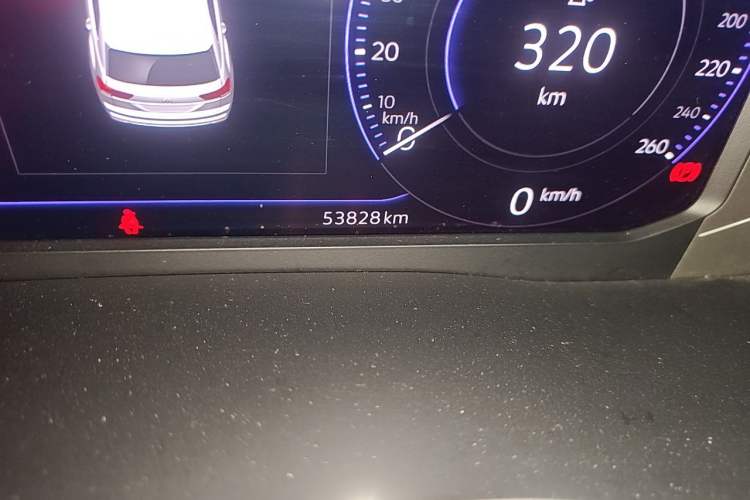 Used Volkswagen Teramont X 2019 380TSI Four-Wheel Drive Prestige Luxury Edition Odometer Close Up