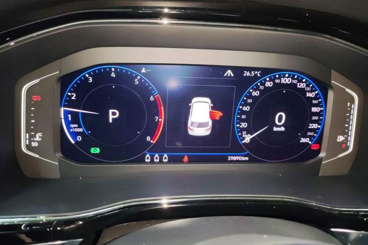 Used Volkswagen Teramont X 2019 530 V6 Four-Wheel Drive Prestige Luxury Edition Instrument Cluster