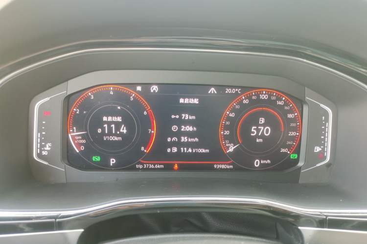 Used Volkswagen Teramont X 2019 530 V6 Four-Wheel Drive Prestige Flagship Edition Instrument Cluster