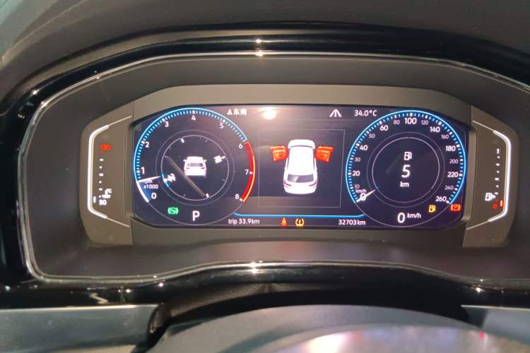 Used Volkswagen Teramont X 2019 530 V6 Four-Wheel Drive Prestige Luxury Edition Instrument Cluster