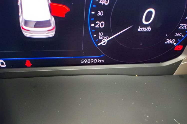 Used Volkswagen Teramont X 2019 530 V6 Four-Wheel Drive Prestige Luxury Edition Odometer Close Up
