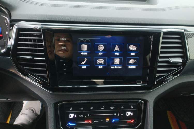 Used Volkswagen Teramont X 2020 380TSI Four-Wheel Drive Prestige Luxury Edition Audio And AC Panel
