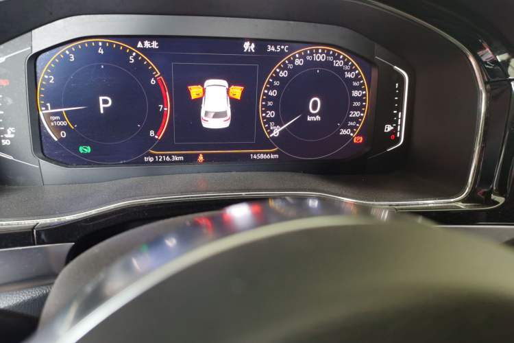 Used Volkswagen Teramont X 2020 380TSI Four-Wheel Drive Luxury Edition Odometer Close Up