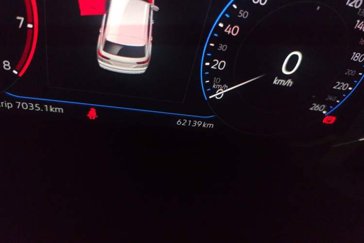Used Volkswagen Teramont X 2020 380TSI Four-Wheel Drive Prestige Luxury Edition Odometer Close Up