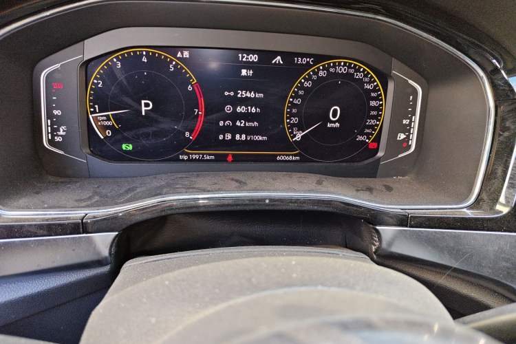 Used Volkswagen Teramont X 2020 380TSI Four-Wheel Drive Luxury Edition Odometer Close Up