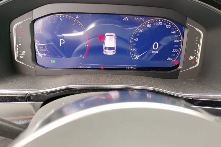 Used Volkswagen Teramont X 2020 380TSI Four-Wheel Drive Luxury Edition Odometer Close Up
