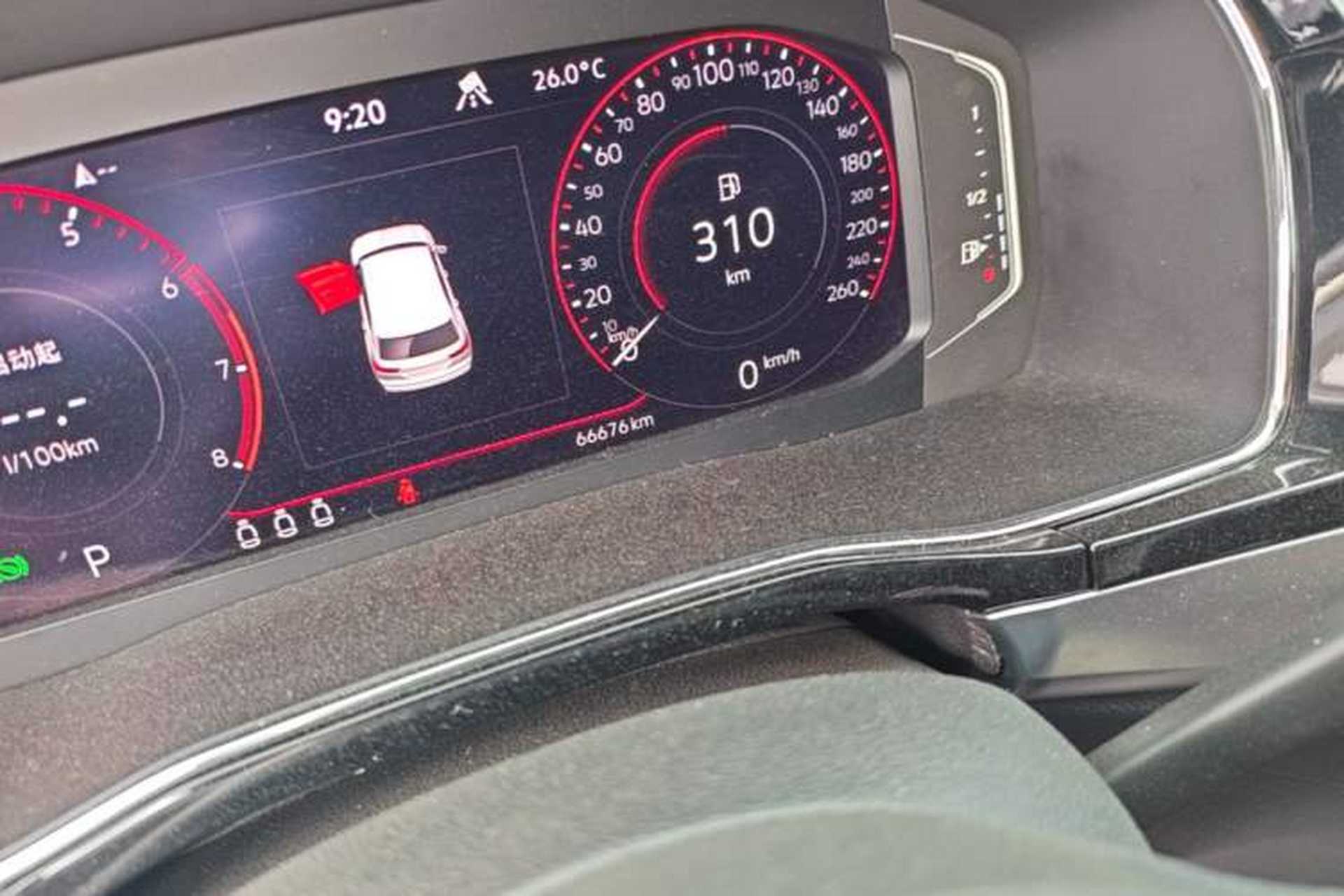 Used Volkswagen Teramont X 2020 380TSI Four-Wheel Drive Prestige Luxury Edition Odometer Close Up