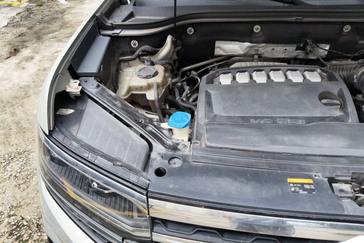Used Volkswagen Teramont X 2020 Revised Version 530 V6 Four-Wheel Drive Prestige Luxury Edition Engine Bay Right