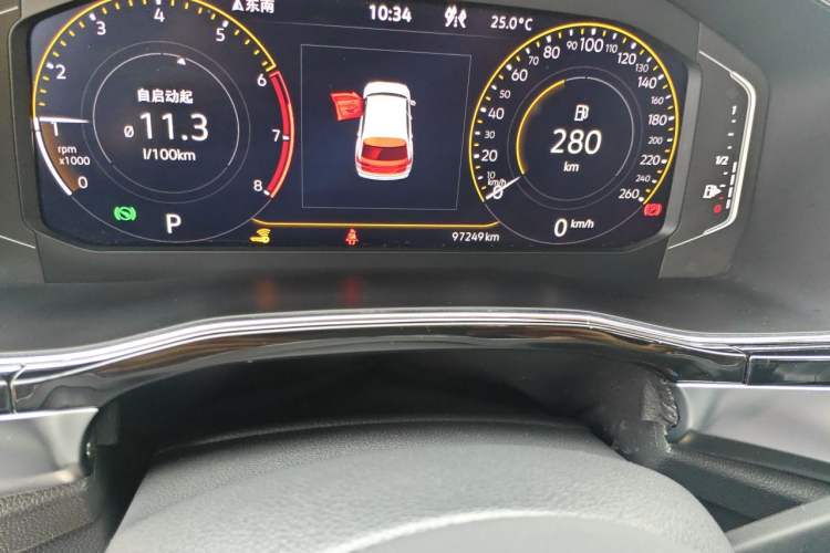 Used Volkswagen Teramont X 2020 Facelift 380TSI Four-Wheel Drive Luxury Edition Odometer Close Up