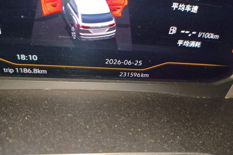 Used Volkswagen Teramont X 2020 Facelift 380TSI Four-Wheel Drive Luxury Edition Odometer Close Up