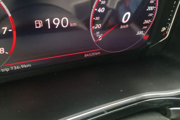 Used Volkswagen Teramont X 2020 380TSI Four-Wheel Drive Luxury Edition Odometer Close Up