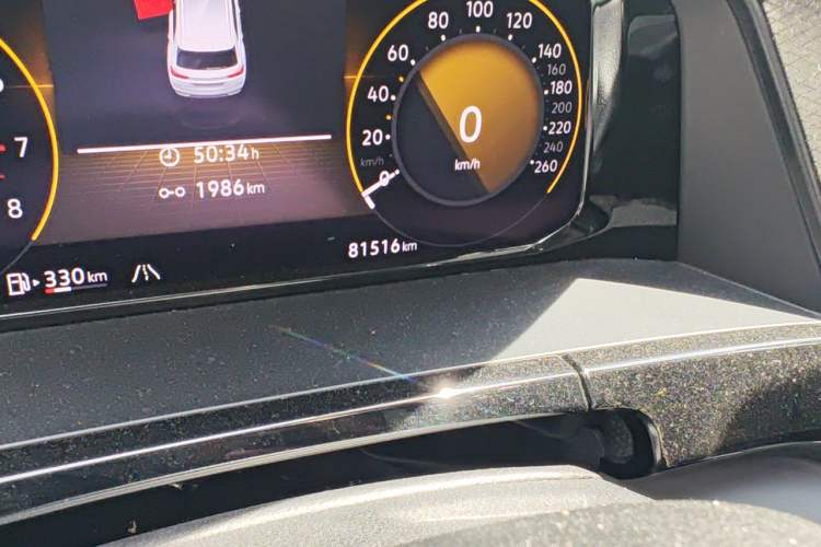 Used Volkswagen Teramont X 2021 380TSI Four-Wheel Drive Luxury Edition Odometer Close Up