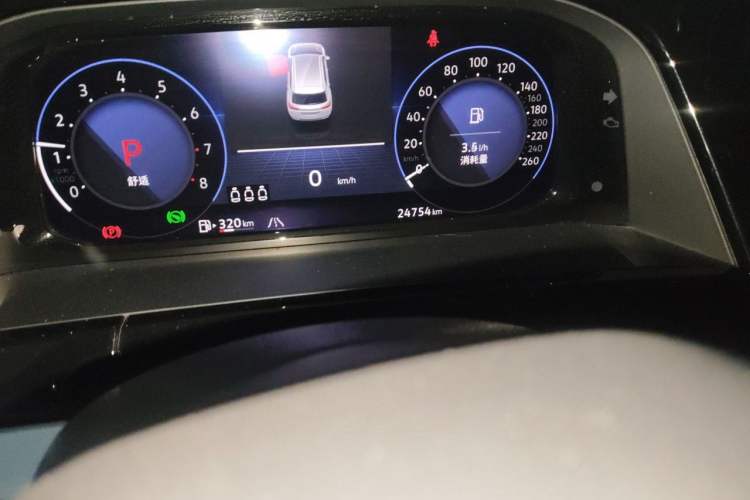 Used Volkswagen Teramont X 2021 380TSI Four-Wheel Drive Prestige Luxury Edition Odometer Close Up