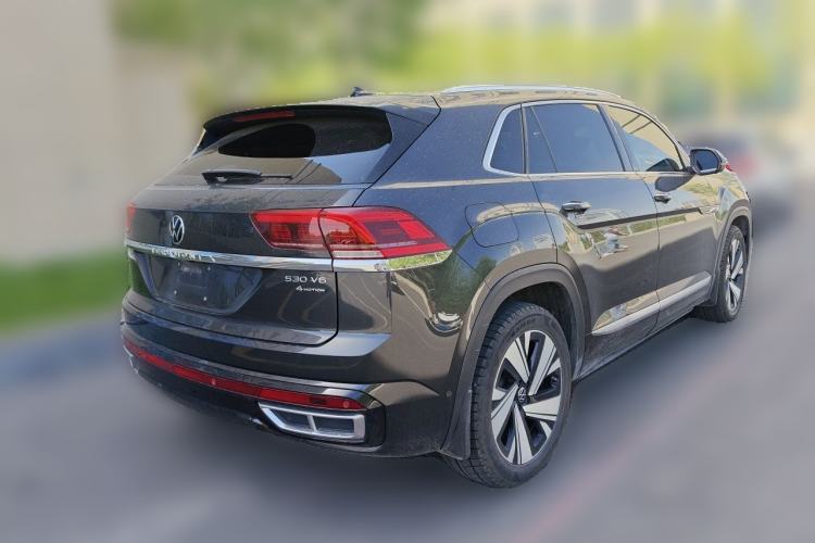 Used Volkswagen Teramont X 2021 530 V6 Four-Wheel Drive Prestige Luxury Edition Rear Right 45 Deg