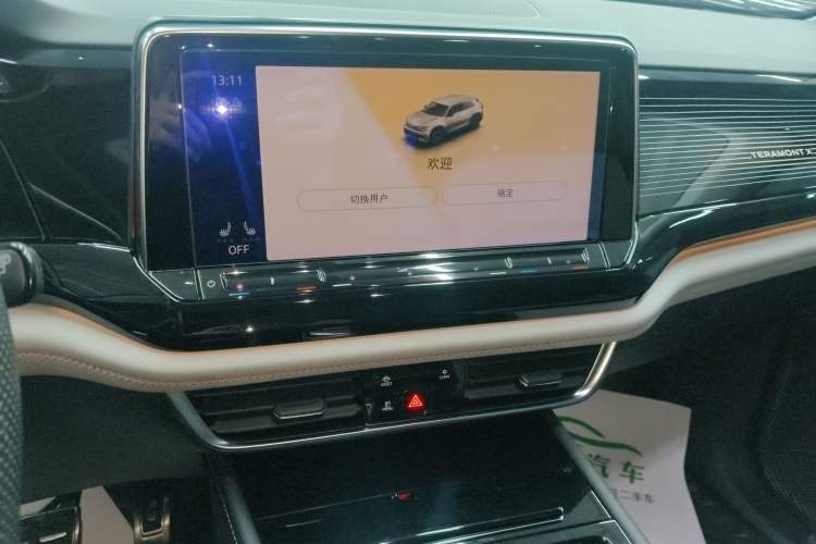 Used Volkswagen Teramont X 2021 380TSI Four-Wheel Drive Midnight Edition Audio And AC Panel